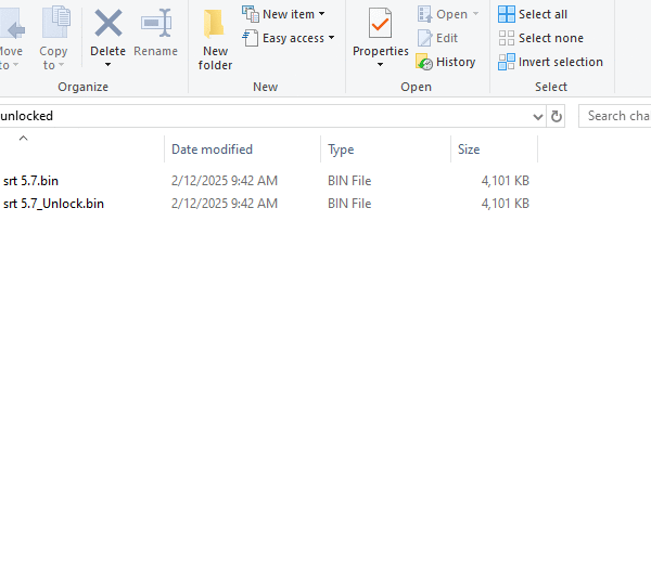 chalanger 5.7 locked and unlocked files