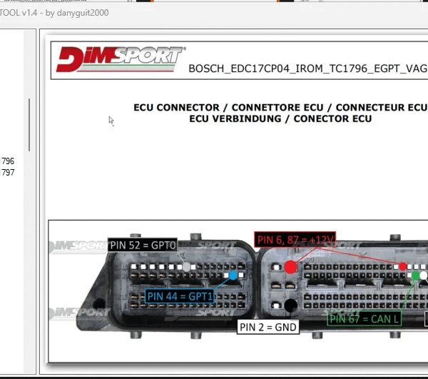 EGPT Pinout Database PCMFlash Modules